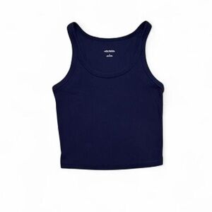 Wild Fable Deep Blue Ribbed Tank
